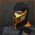 Scorpion mask Look of Fiery Reckoning (Mortal Kombat) 005 CRFactory